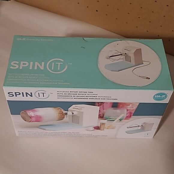 Spin It Motorized Rotary Drying Tool Cups Resin Finish We R Memory Keepers New - Picture 2 of 5